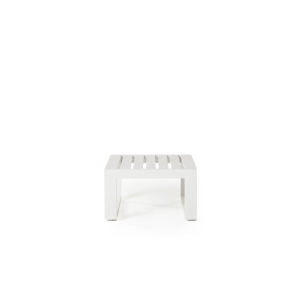 Belvedere Side Table in White Aluminum