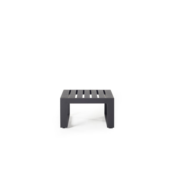 Belvedere Side Table in Charcoal Aluminum