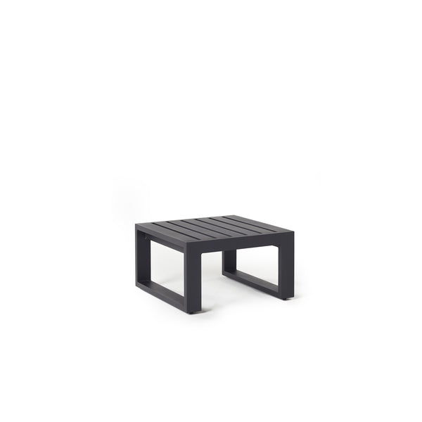 Belvedere Side Table in Charcoal Aluminum