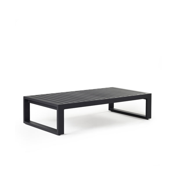 Belvedere Coffee Table in Charcoal Aluminum
