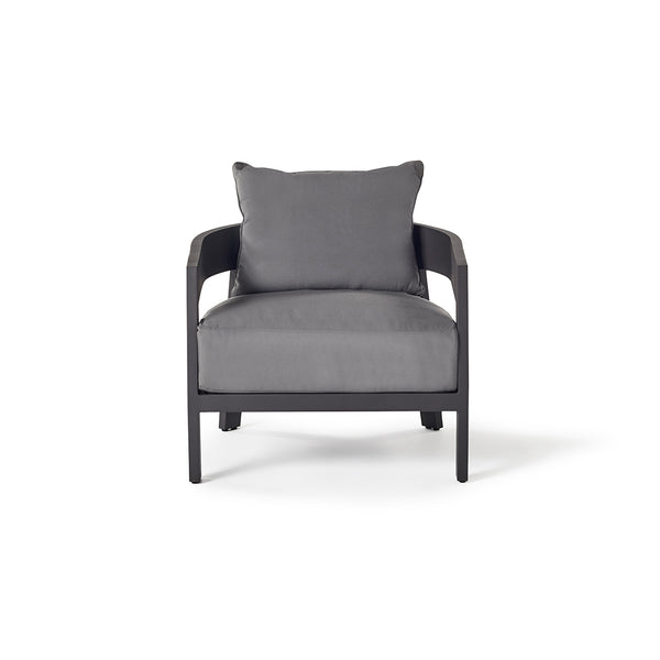 Cavallo Lounge Chair in Charcoal Aluminum