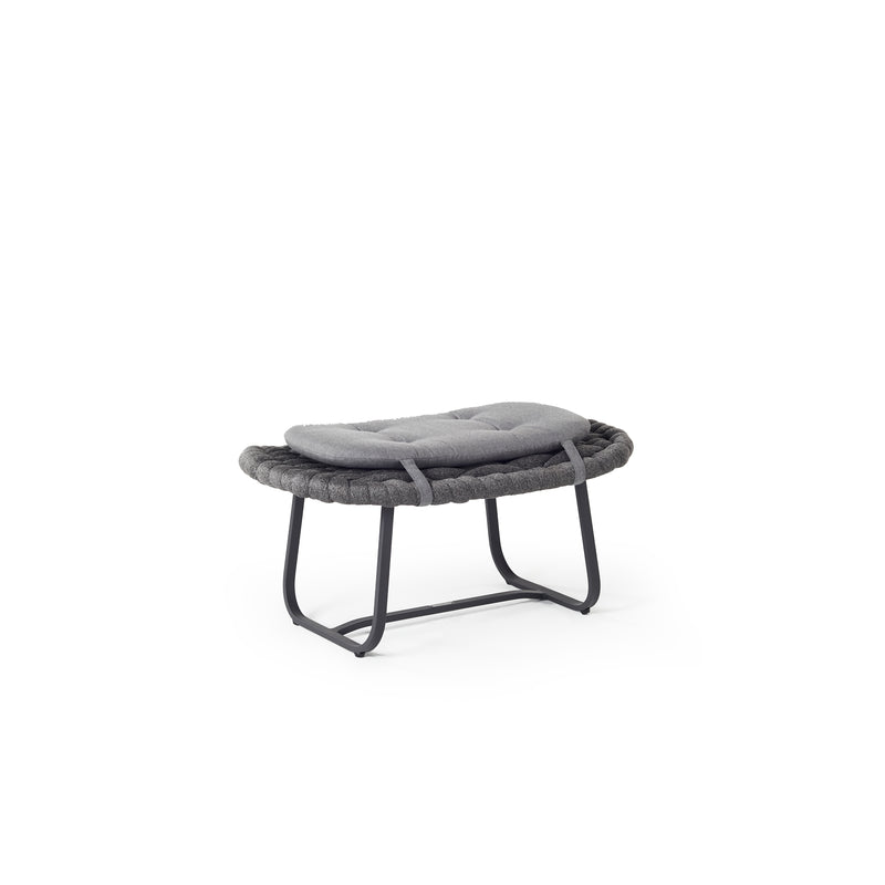 Cloud Ottoman in Charcoal