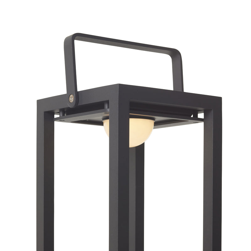 Lux Aluminum Table Lamp in Charcoal