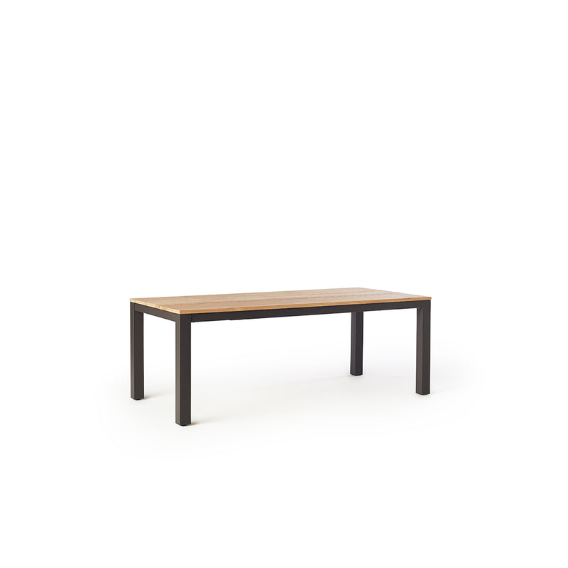 Merced 83"-122" Extension Dining Table in Charcoal