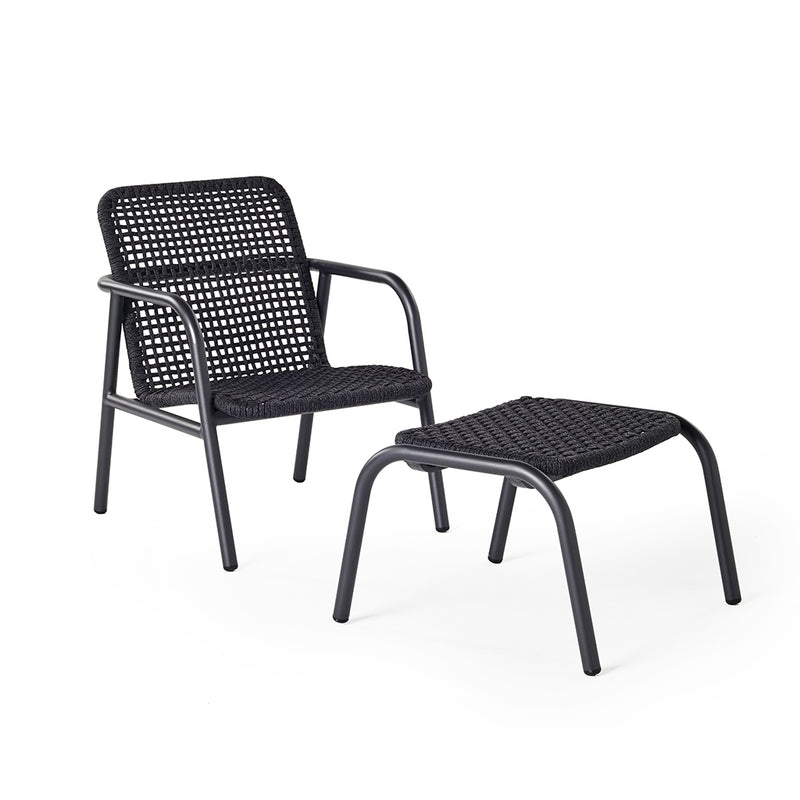 Presidio Lounge Chair in Charcoal