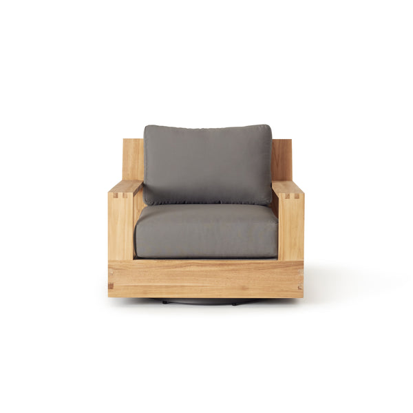 Sonora Swivel Lounge Chair in Natural Teak