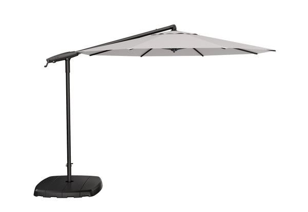 AG19A Cantilever Umbrella - Black Frame & Natural