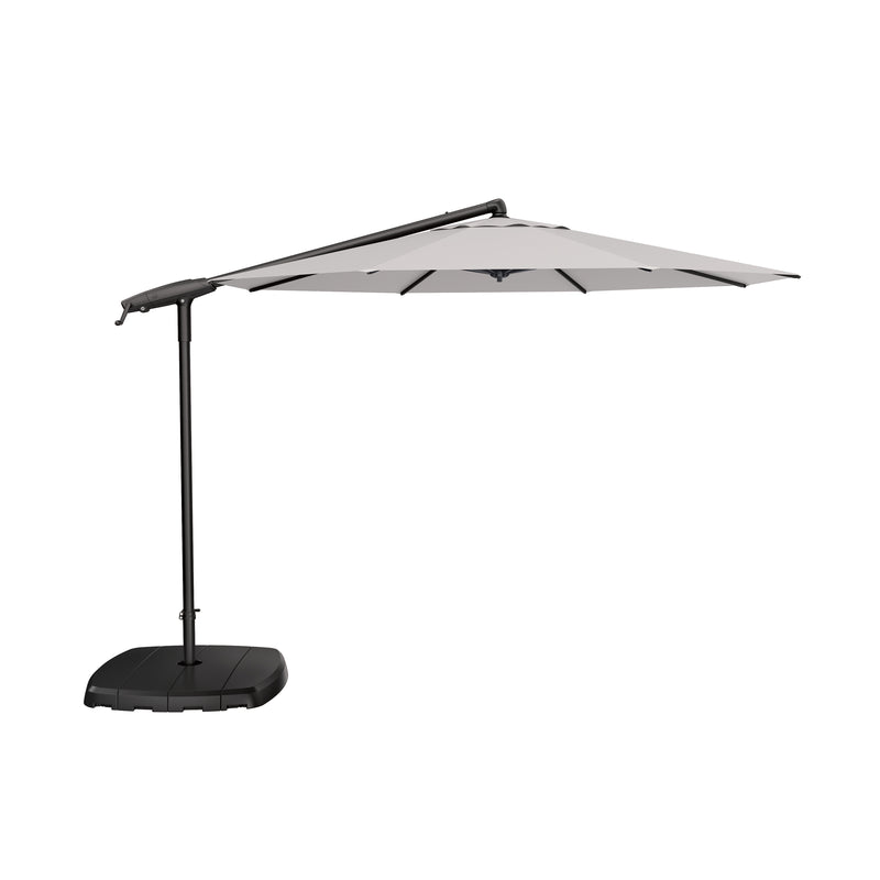 AG19A Cantilever Umbrella - Black Frame & Natural