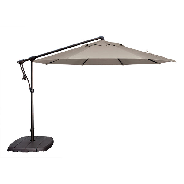 AG19 Cantilever Umbrella - Black Frame & Taupe Canopy