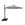 AKZ PLUS 11' Cantilever Umbrella - Black Frame & Taupe Canopy