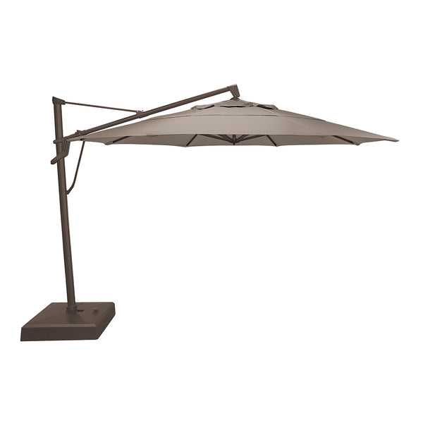 home outfitters patio umbrella ELM 10" Ft Cantilever Offset Outdoor Umbrella, Beige this umbrella features a smooth crank lift system for quick setup and a tilt HD Designs Outdoors Patio Umbrella