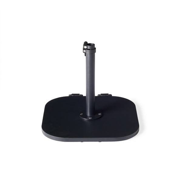 Aspen 120 lb Square Umbrella Base with Wheels - Black