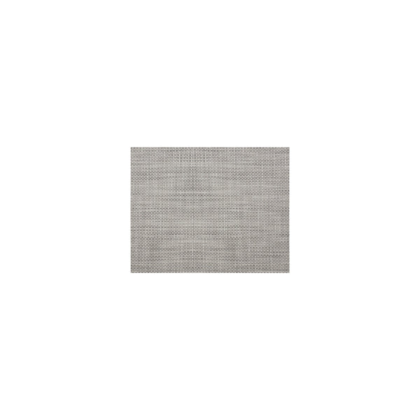 Basketweave Rectangular Placemat in White/Silver