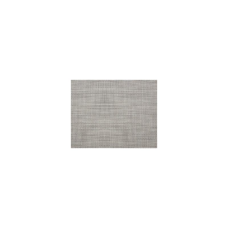 Basketweave Rectangular Placemat in White/Silver