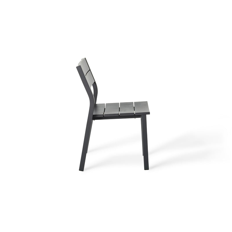 Belvedere Dining Side Chair in Charcoal