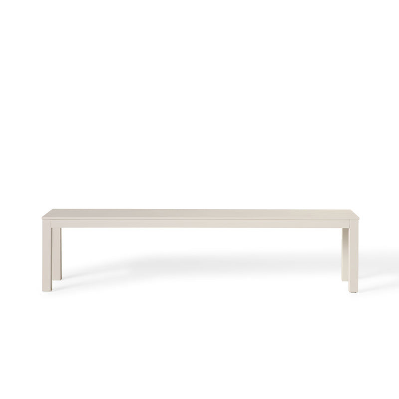 Belvedere Backless Bench in Dune Aluminum