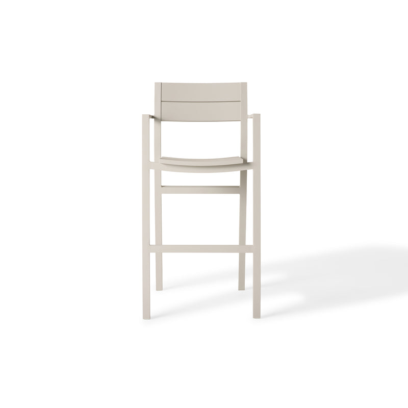 Belvedere Bar Chair in Dune Aluminum