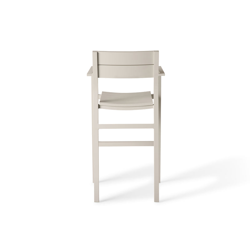 Belvedere Bar Chair in Dune Aluminum