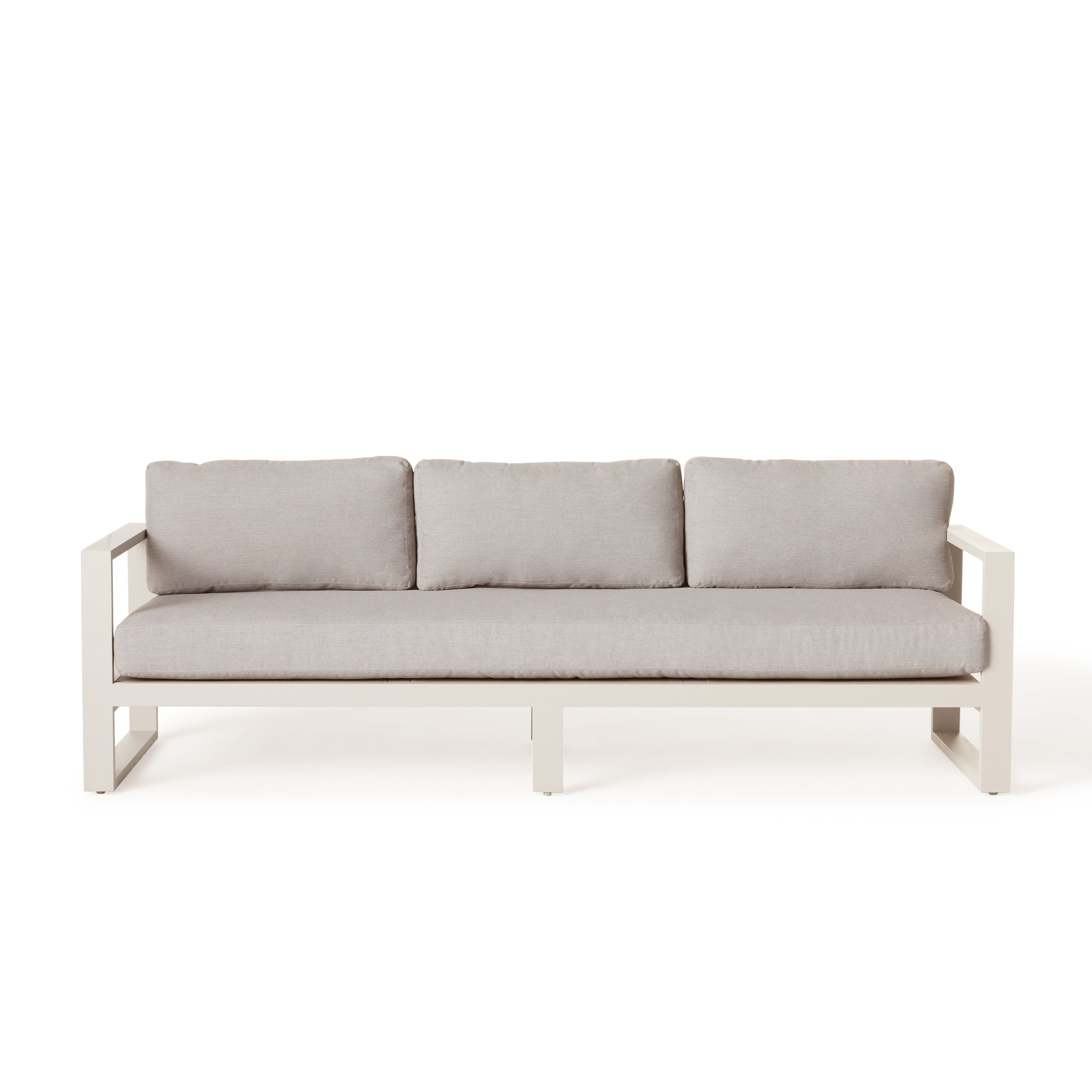 Belvedere Sofa in Dune Aluminum