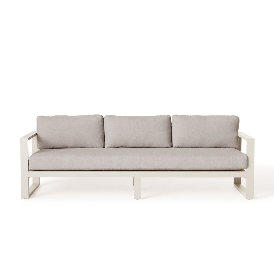 Belvedere Sofa in Dune Aluminum