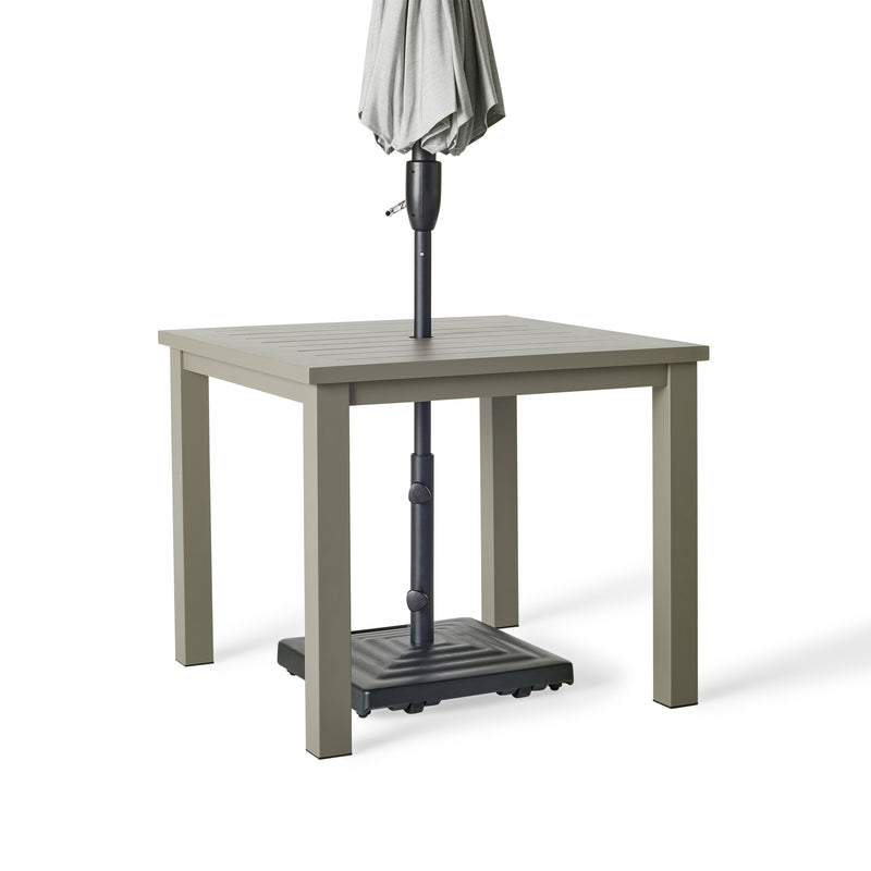 Belvedere 36" Umbrella Table in Quartz Grey