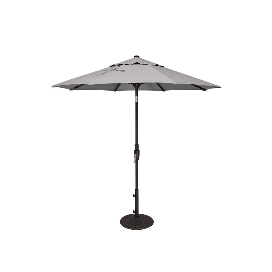 7.5' Black Frame Market Umbrella - Glide Tilt