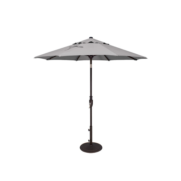 7.5' Black Frame Market Umbrella - Glide Tilt