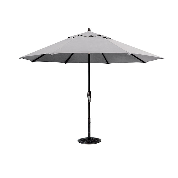 Auto-Tilt 11' Market Umbrella - Black Frame