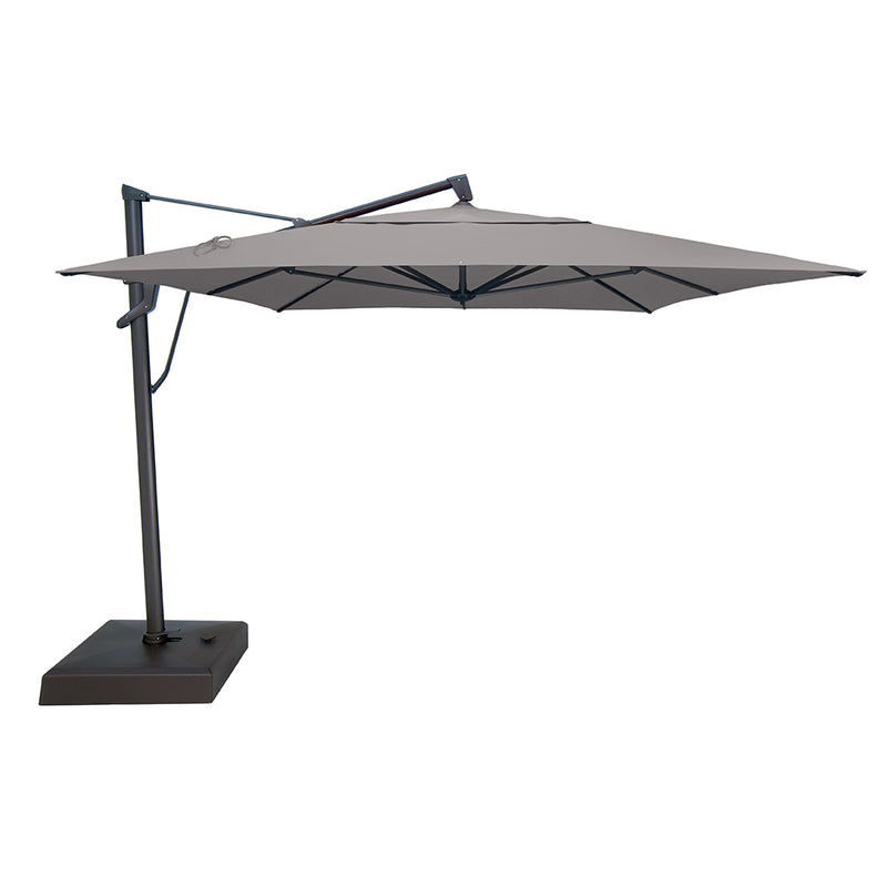 black cantilever patio umbrella AKZ PLUS 10x13' Cantilever Umbrella