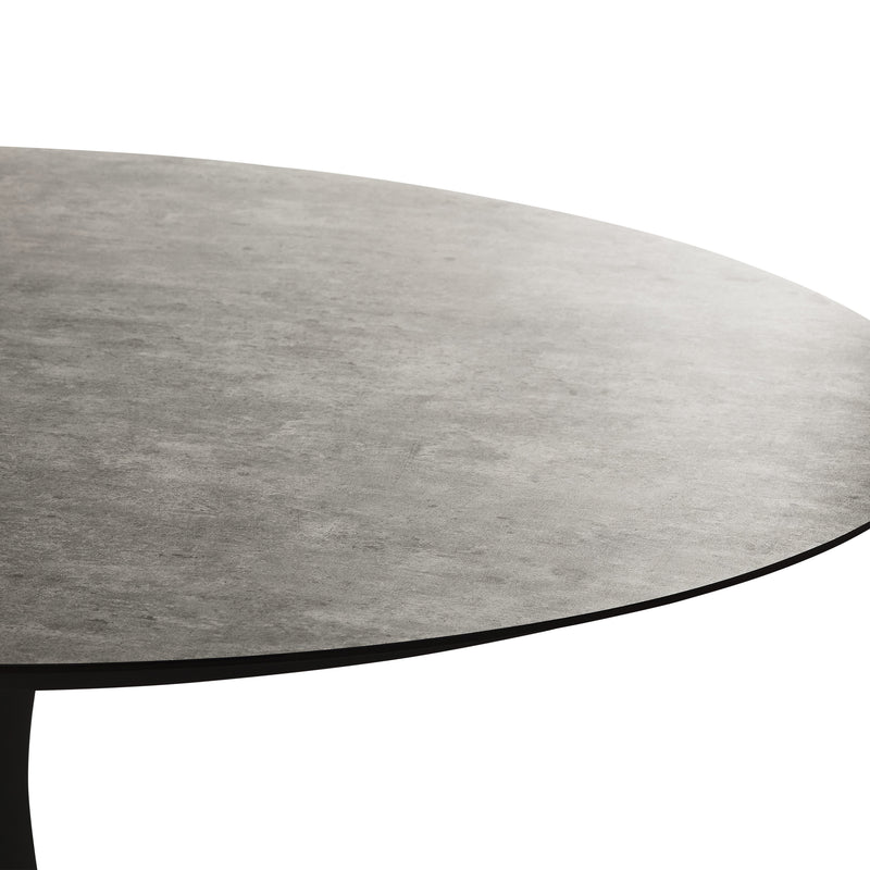 Bodega 43" Round Dining Table in Charcoal