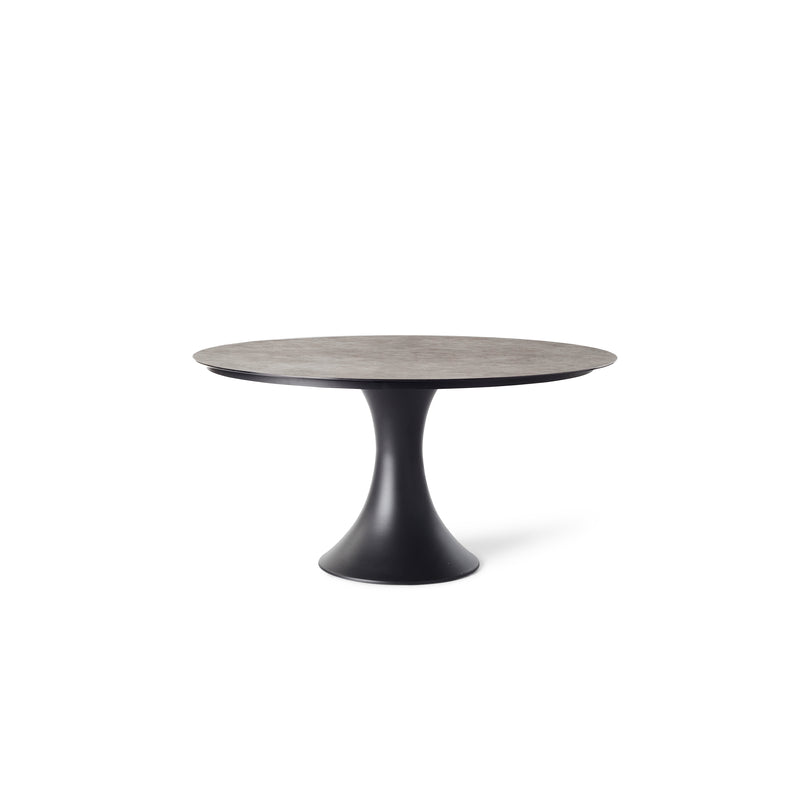 Bodega 59" Round Dining Table in Charcoal