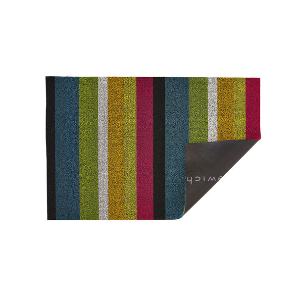 Bold Stripe Shag Rug in Multi