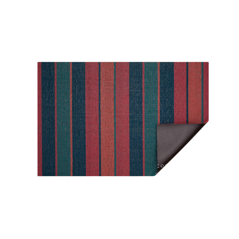 Bolt Stripe Shag Rug in Raspberry