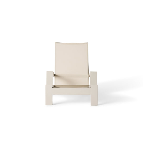 Breeze Adirondack Chair in Dune Aluminum & Beige Mesh