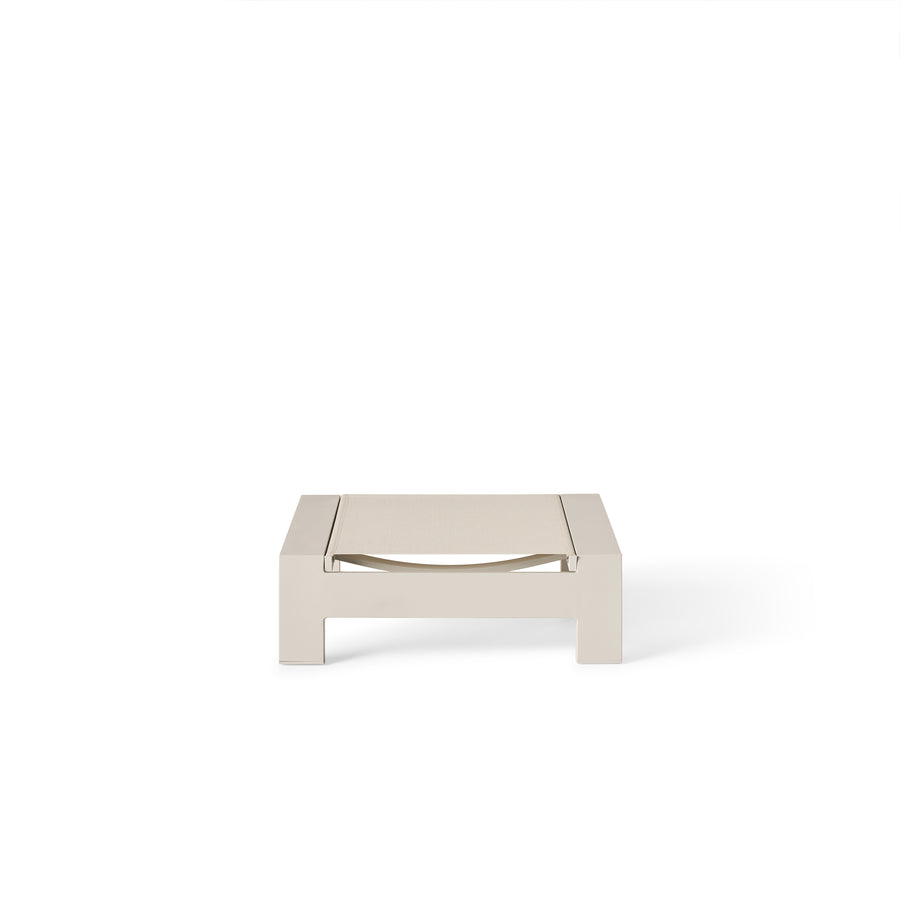Breeze Adirondack Ottoman in Dune Aluminum & Beige Mesh