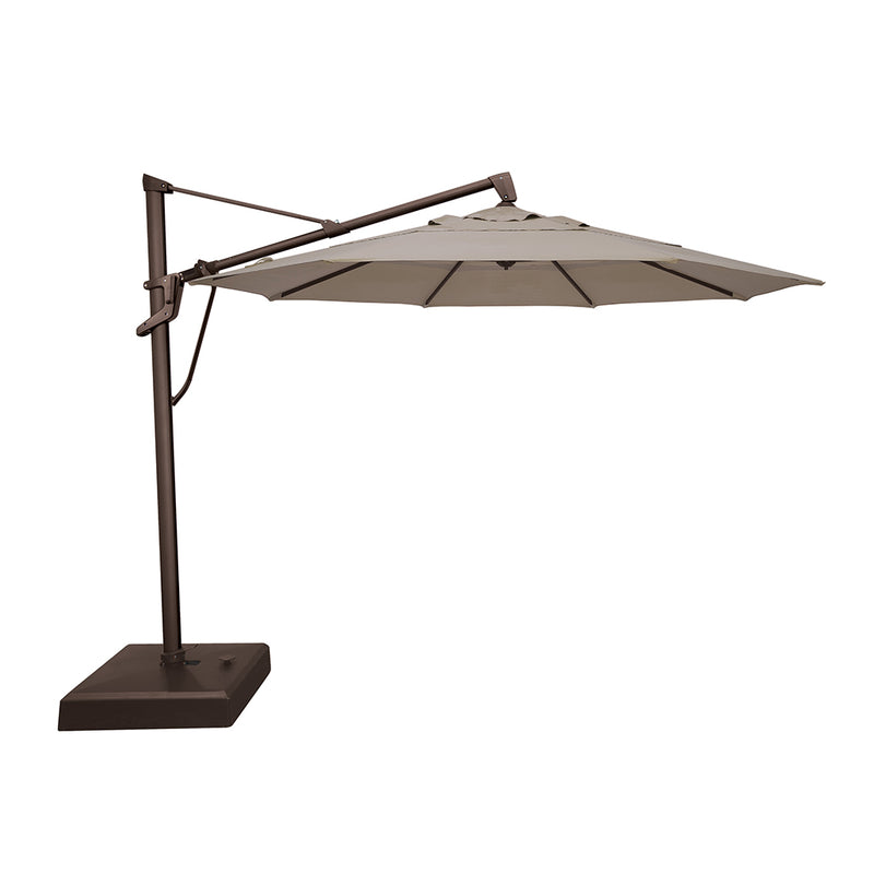 AKZ PLUS 11' Cantilever Umbrella - Bronze Frame & Taupe Canopy