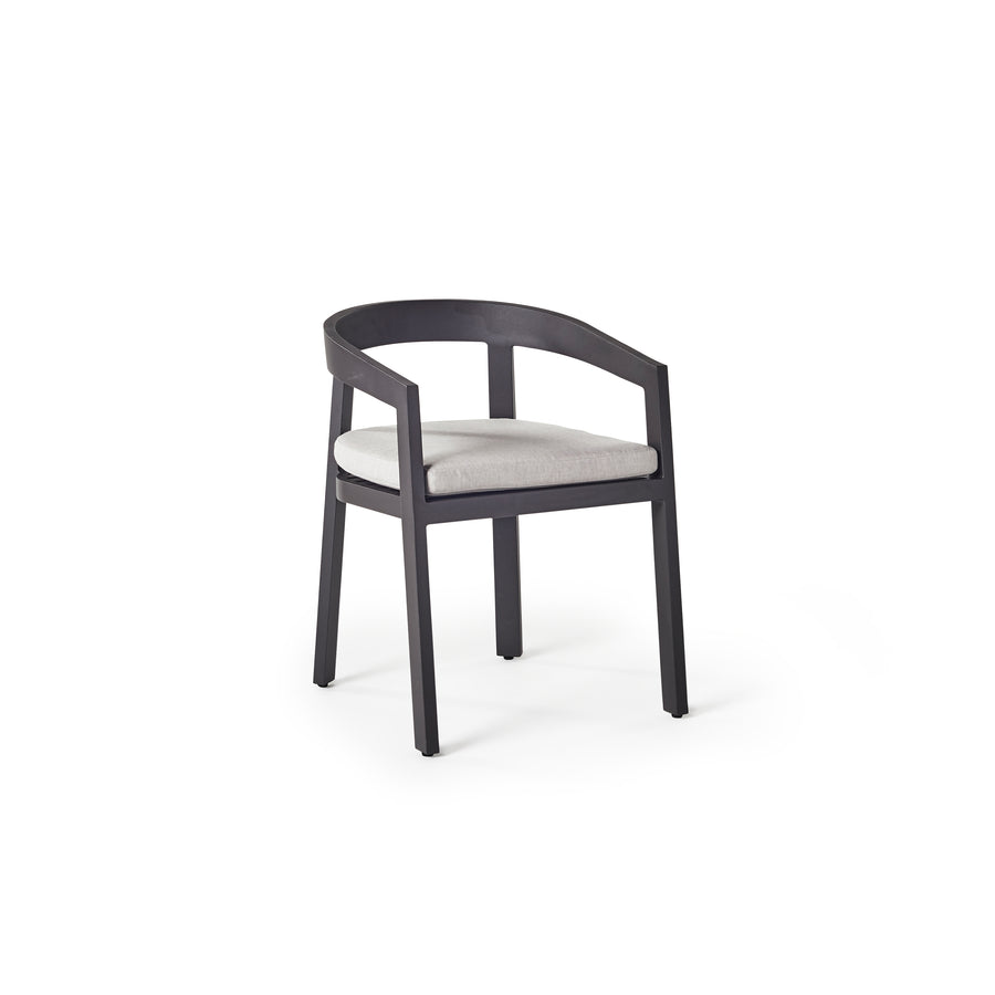 Cavallo Dining Chair in Charcoal Aluminum