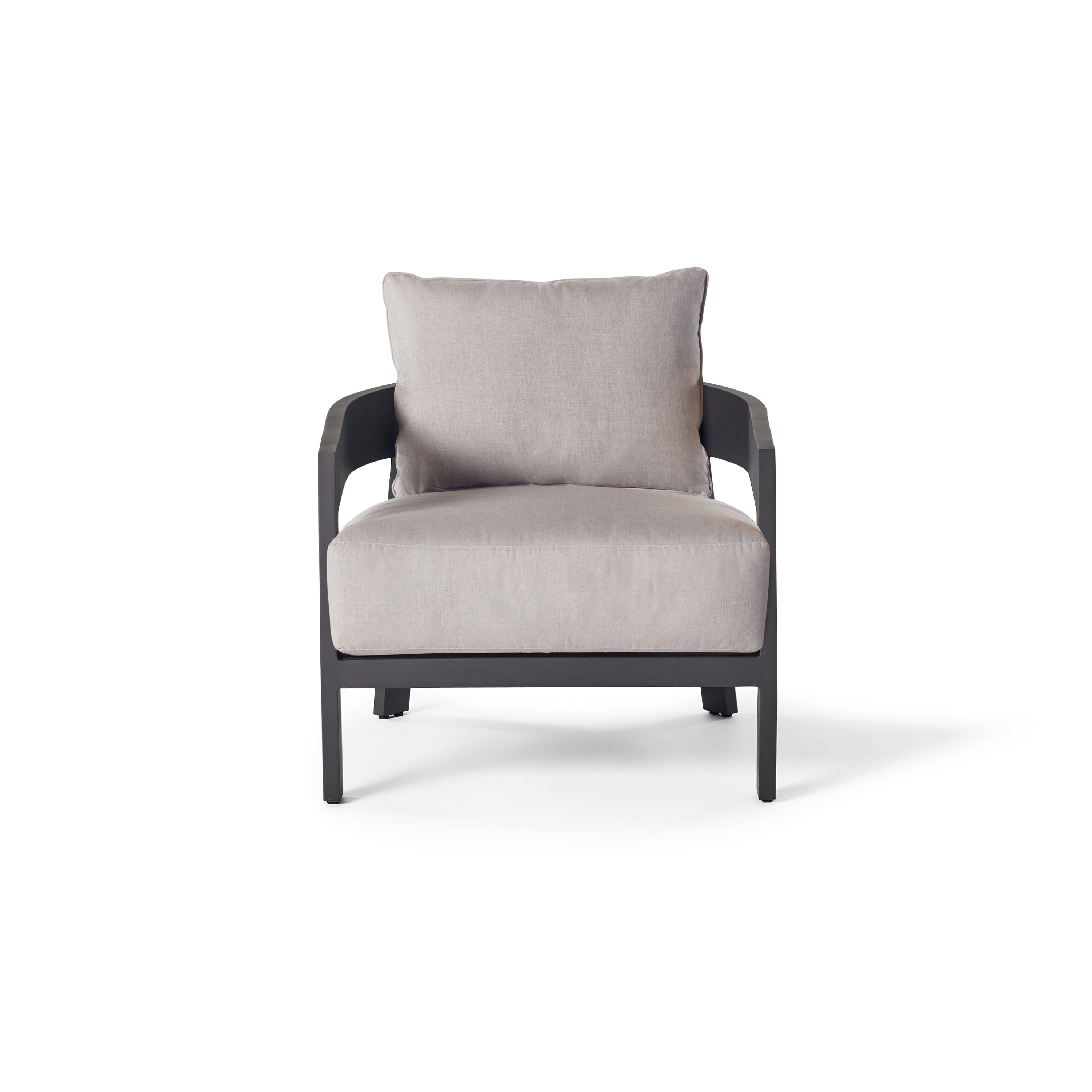 Cavallo Lounge Chair in Charcoal Aluminum