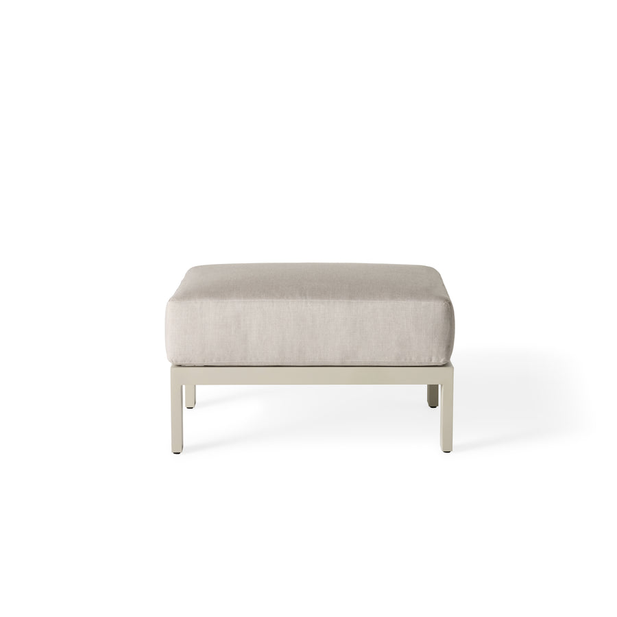 Cavallo Ottoman in Dune Aluminum