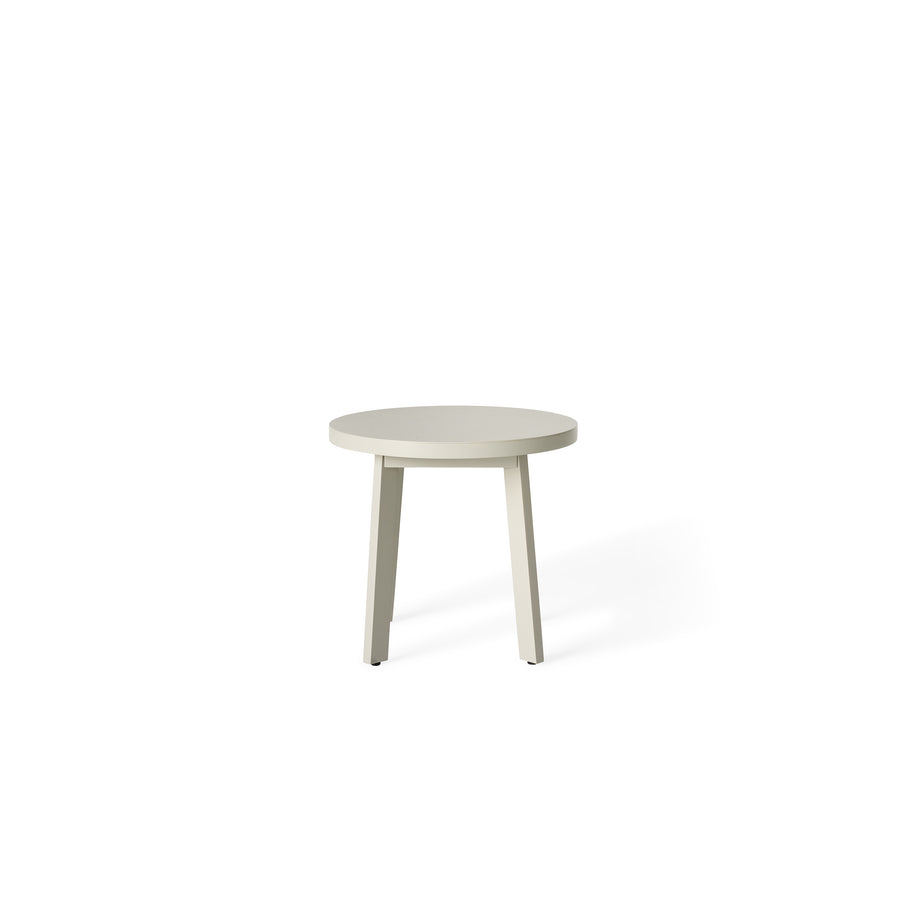 Cavallo Round Side Table in Dune Aluminum