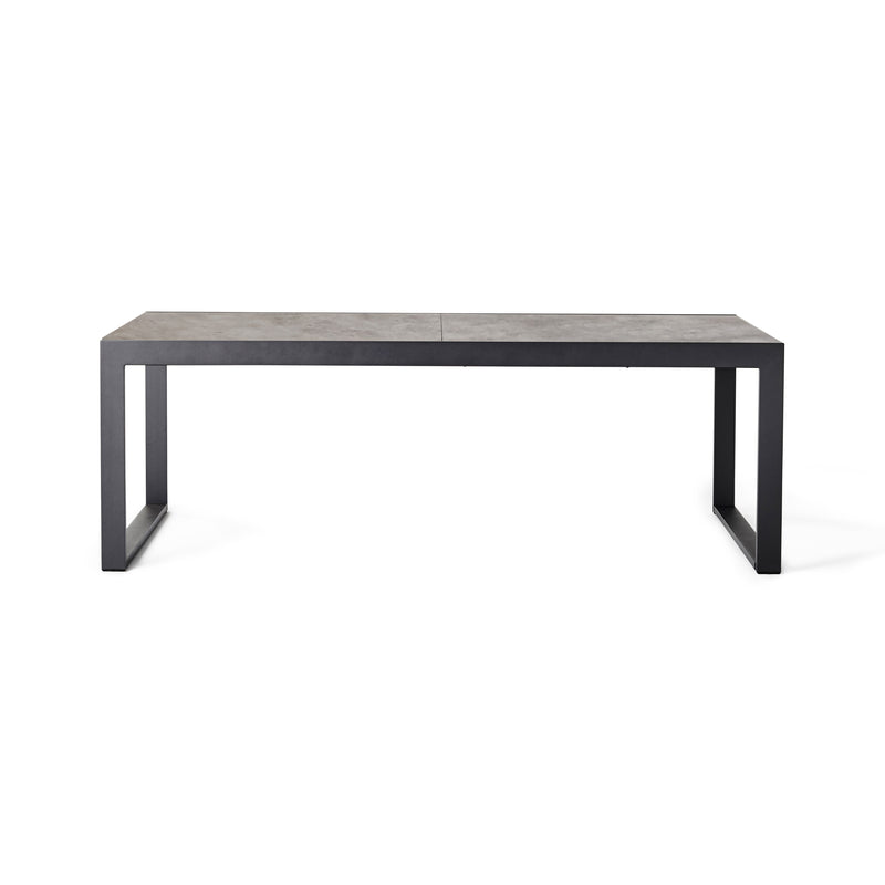 Diablo 87"-130" Extension Dining Table in Charcoal