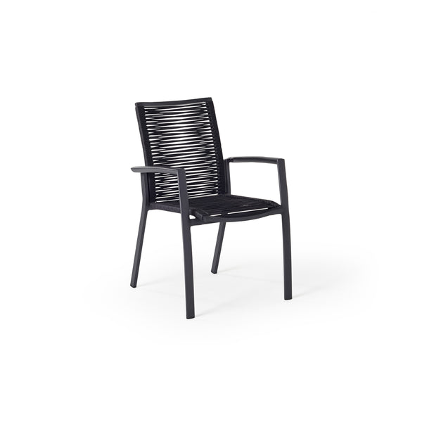 Diablo Dining Arm Chair in Charcoal