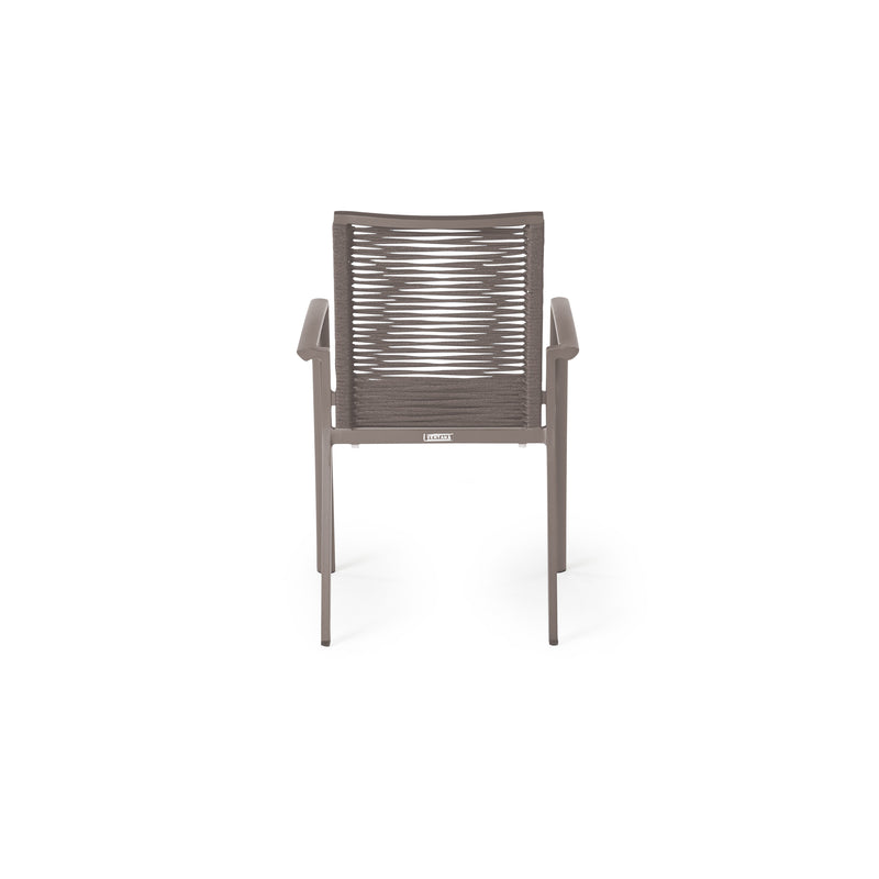 Diablo Dining Arm Chair in Quartz Grey