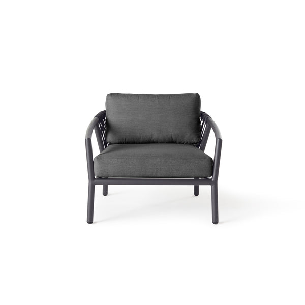 Harborside Lounge Chair in Charcoal Aluminum