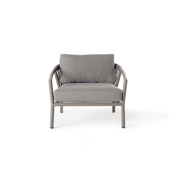 Harborside Lounge Chair in Quartz Grey Aluminum