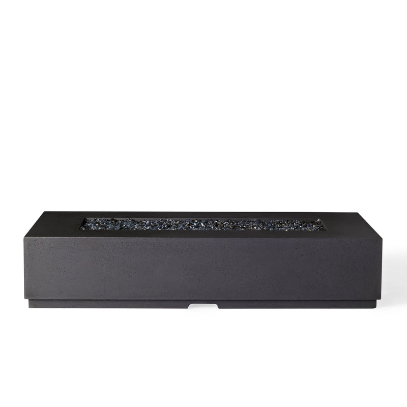 Legend 72" Rectangular Fire Table in Black Lava (Natural Gas)