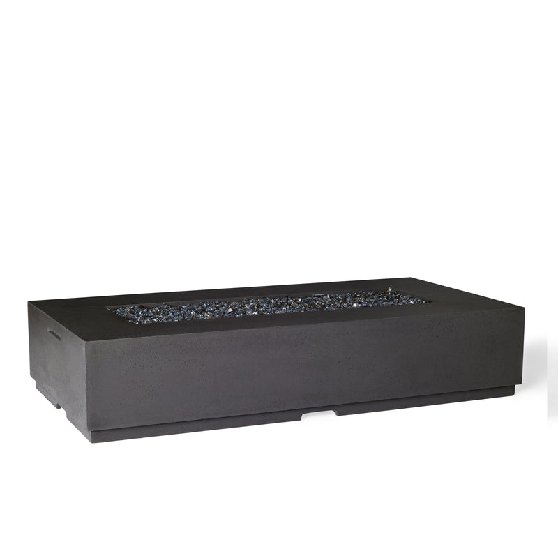 Legend 72" Rectangular Fire Table in Black Lava (Natural Gas)