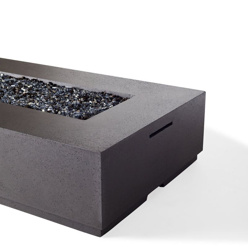 Legend 72" Rectangular Fire Table in Black Lava (Natural Gas)