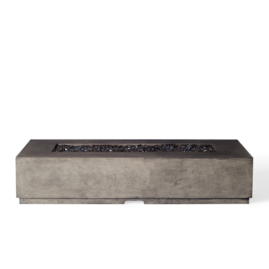 Legend 72" Rectangular Fire Table in Dark Basalt (Propane)