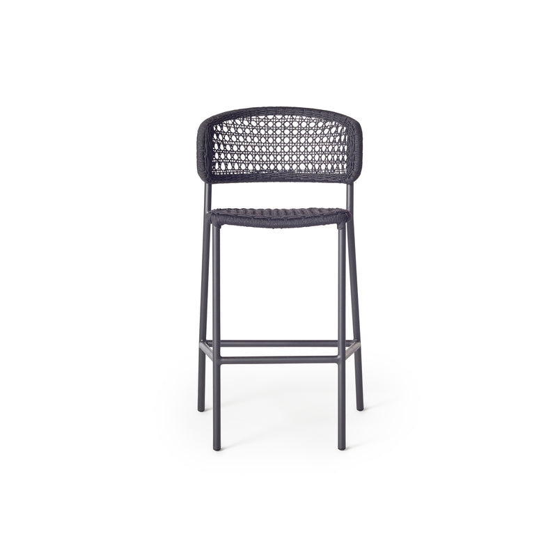 Mariposa Bar Chair with Charcoal Rope